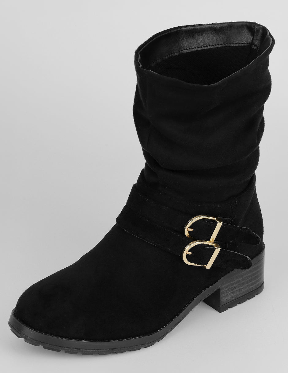 Botas casuales Bite en Gamuza – Negro