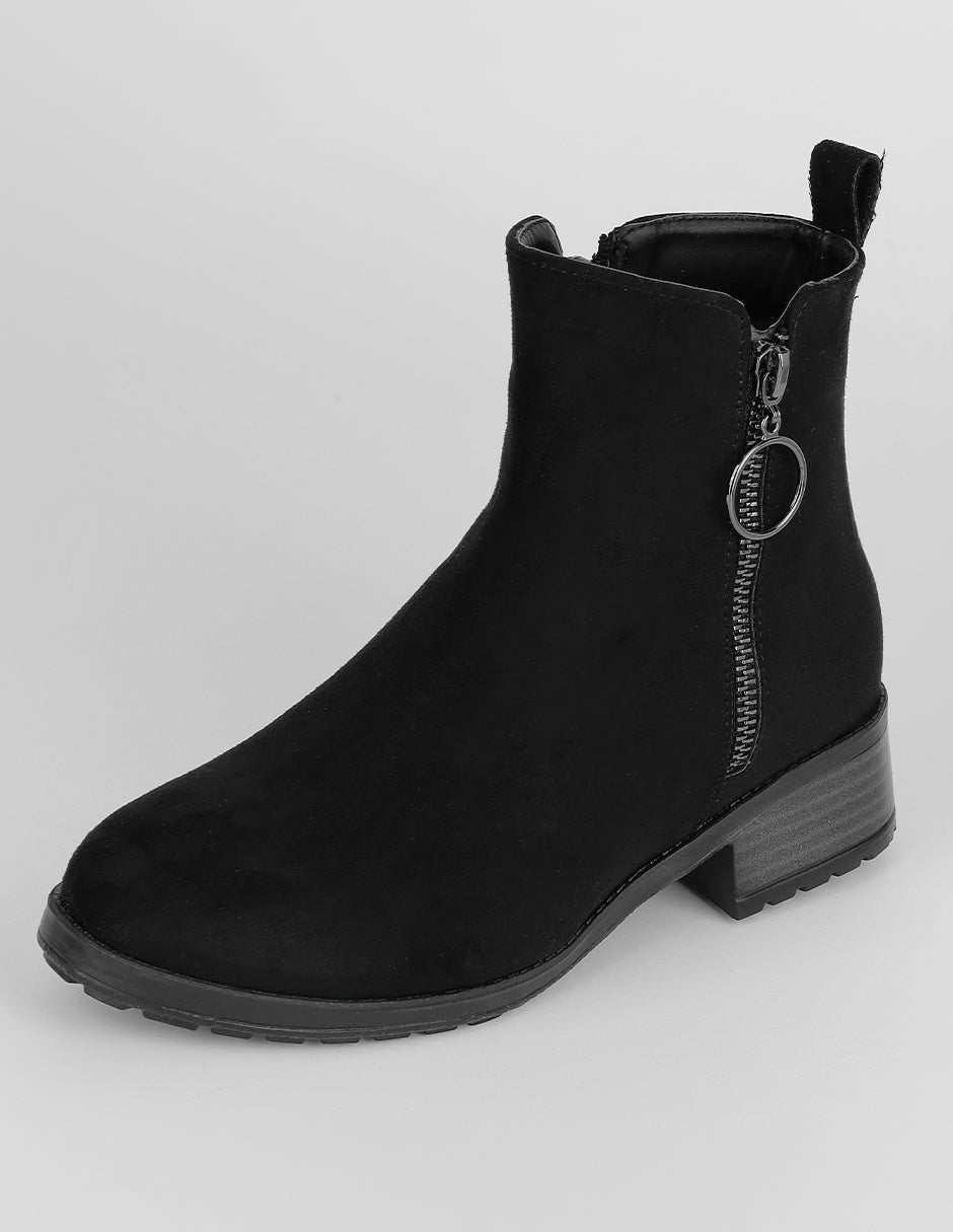 Botas casuales Bite en Gamuza – Negro