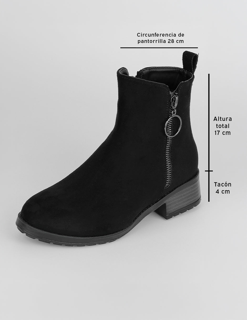 Botas casuales Bite en Gamuza – Negro