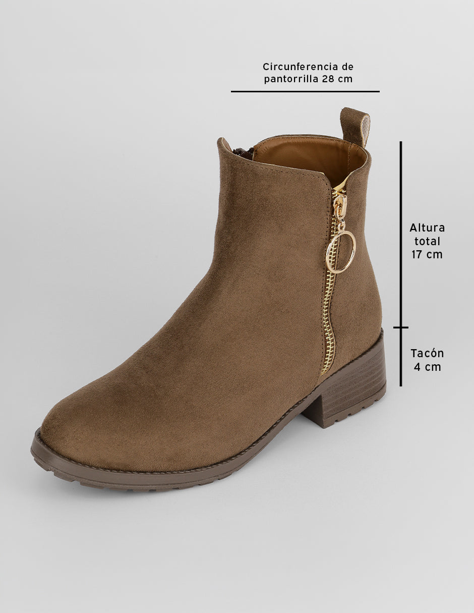 Botas casuales Bite en Gamuza – Café