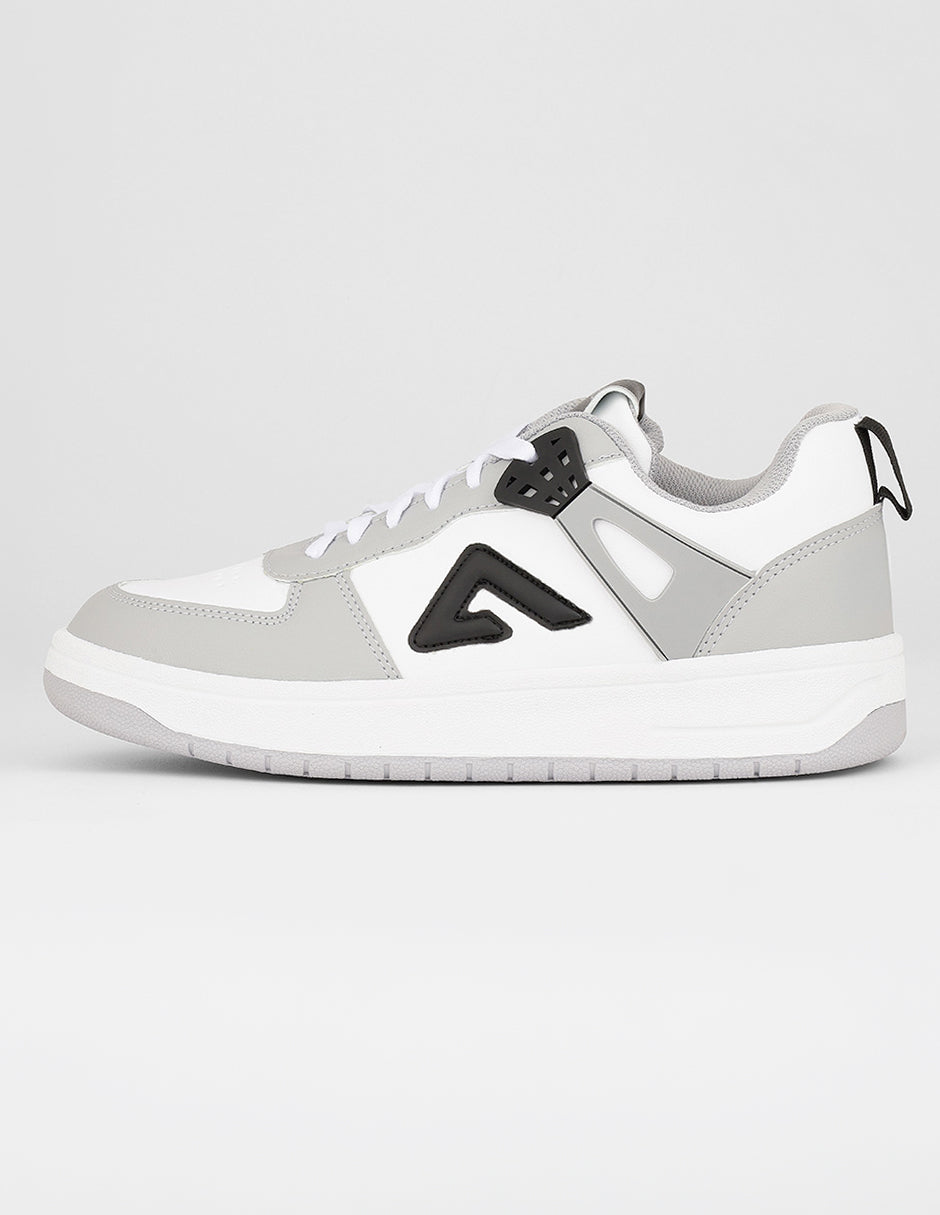 Tenis con cordones Exterior Piel vegana Color Blanco Para Mujer De RBCOLLECTION