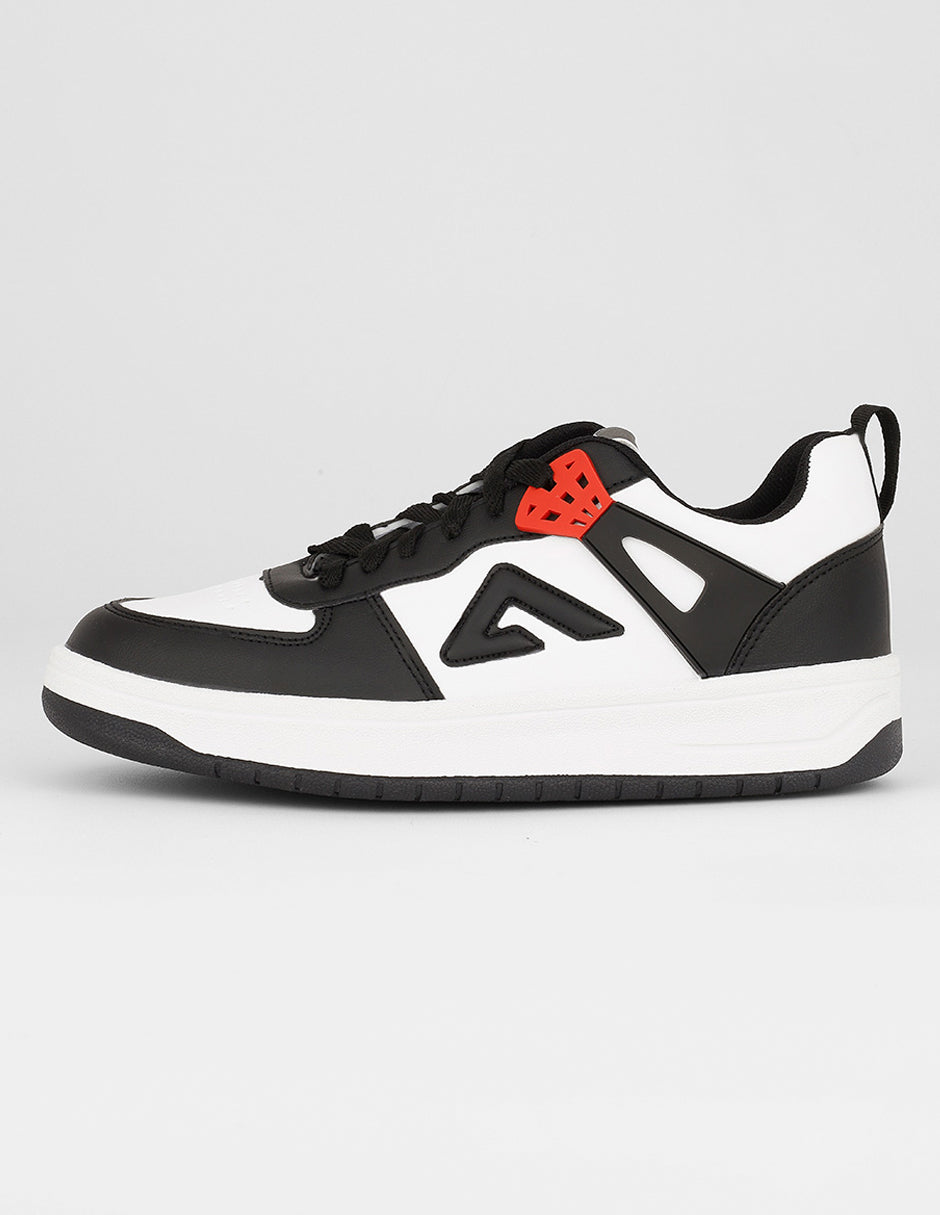Tenis con cordones Exterior Piel vegana Color Negro Para Mujer De RBCOLLECTION