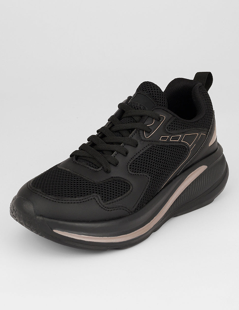 Tenis para entrenamiento  Agle en Textil – Negro