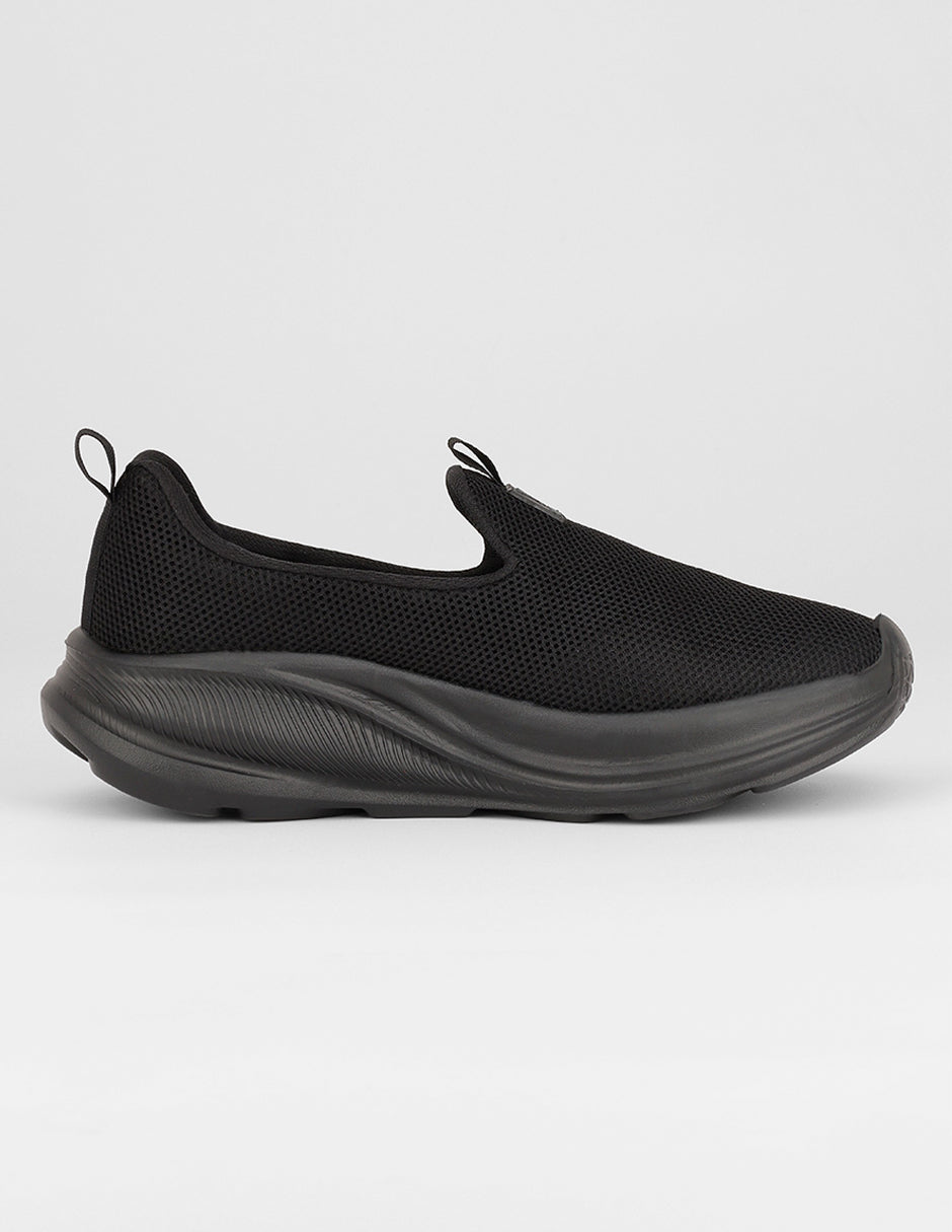 Zapatos de confort Comfy en Textil – Negro
