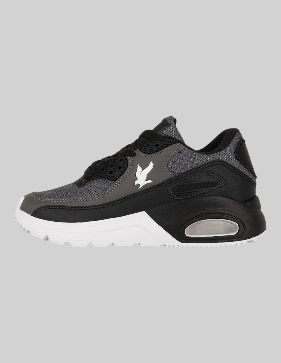 Tenis Exterior Sintético Color Negro Para Niño De RBCOLLECTION