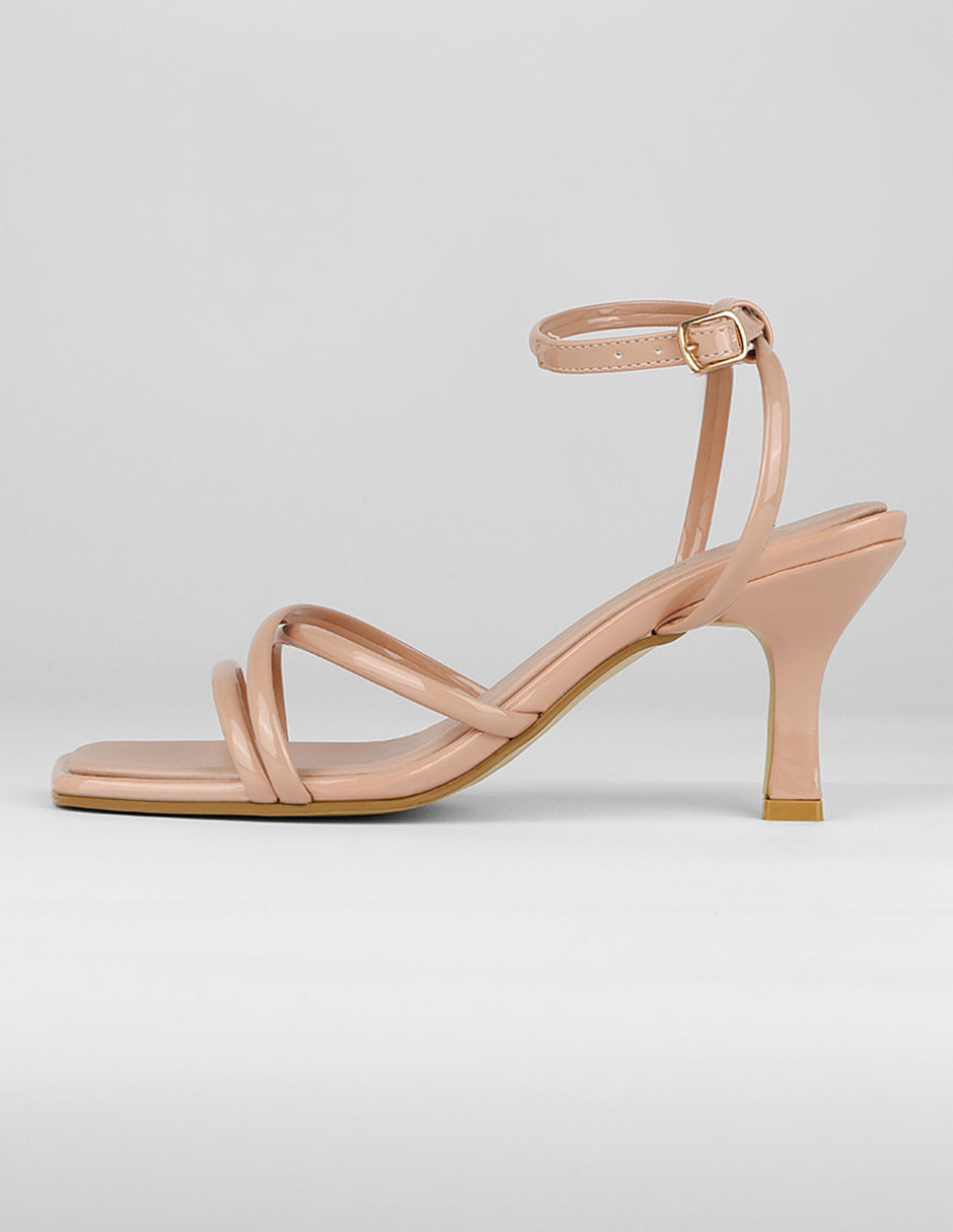 Sandalia con tacón Exterior Sintético Color Rosa Para Mujer De RBCOLLECTION