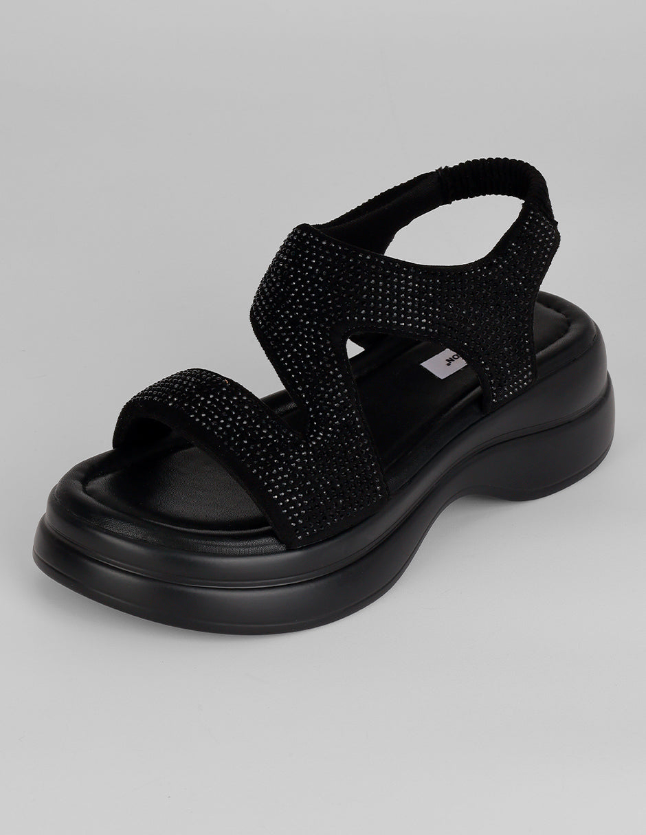 Sandalias de piso Comfy en Sintético – Negro