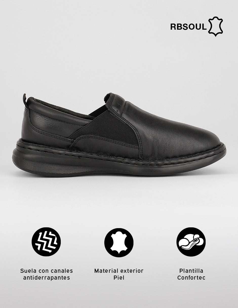 Zapatos de confort Hand made en Piel – Negro