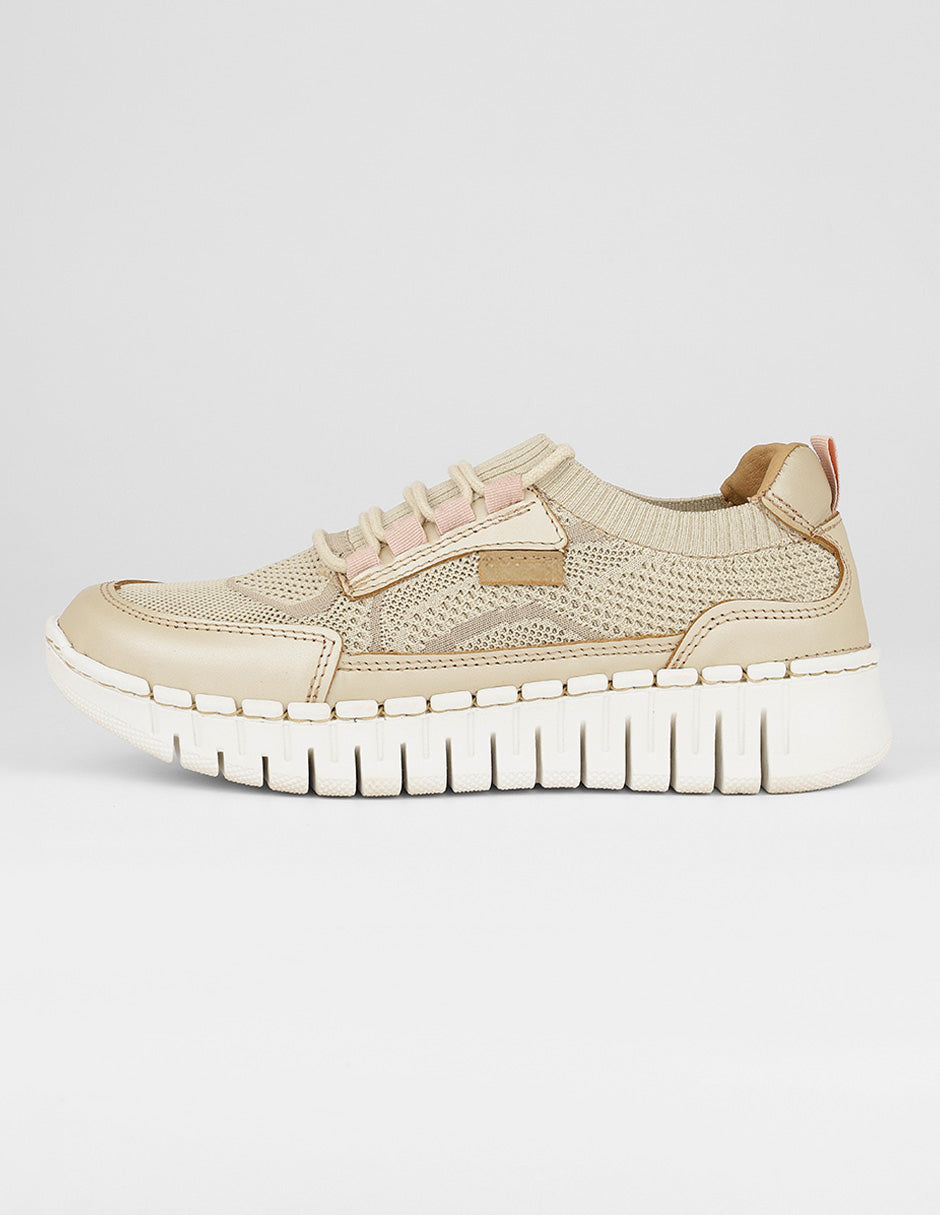 Zapatos de confort Exterior Piel Color Dorado Para Mujer De RBCOLLECTION