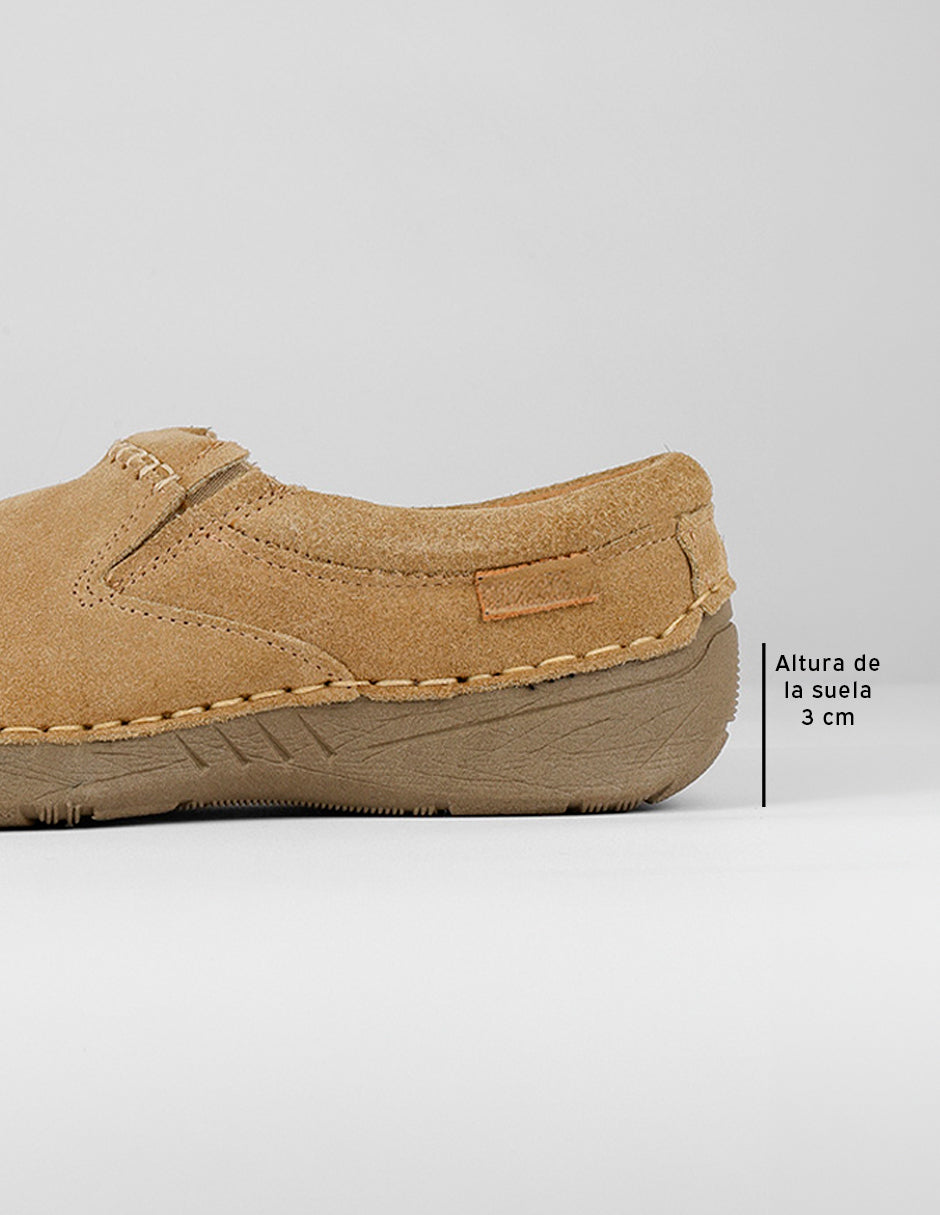 Zapatos de confort Hand made en Piel – Café