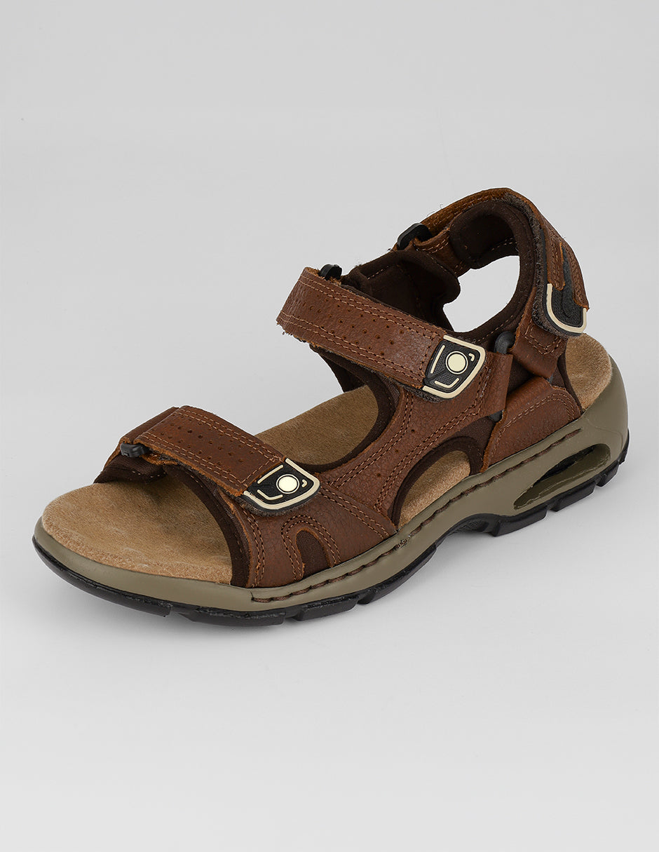 Sandalias casuales Hand made en Piel – Café
