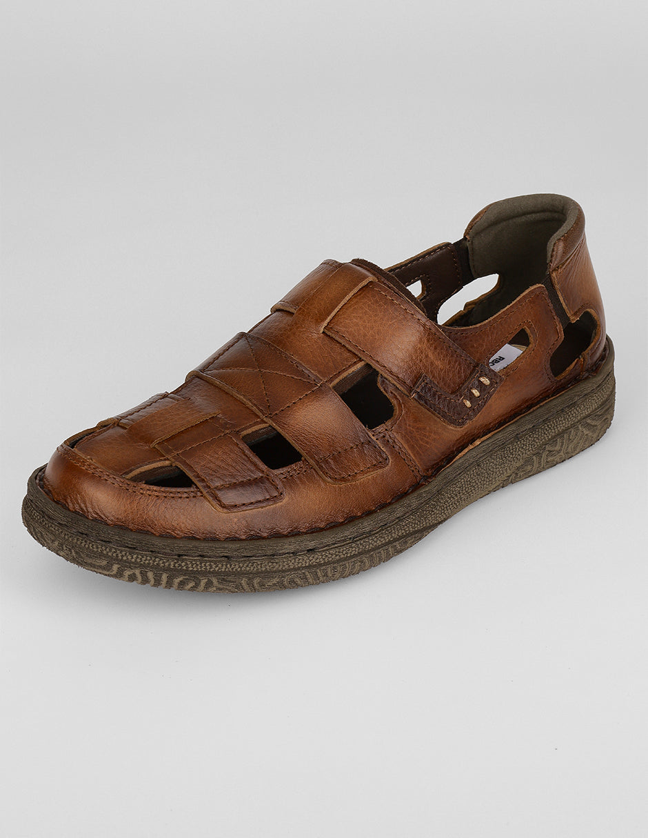 Sandalias casuales Hand made en Piel – Café