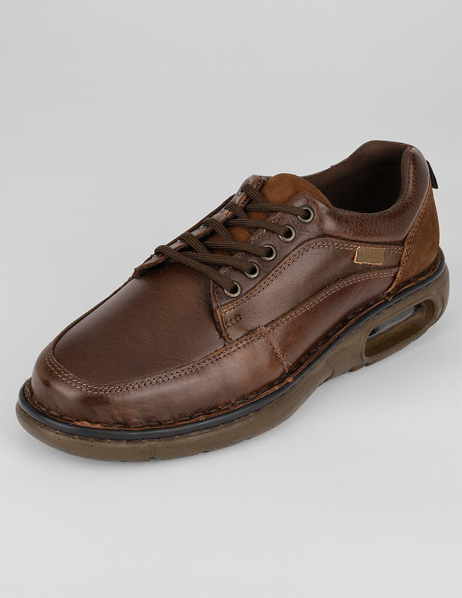 Zapato de confort Hand made en Piel – Café