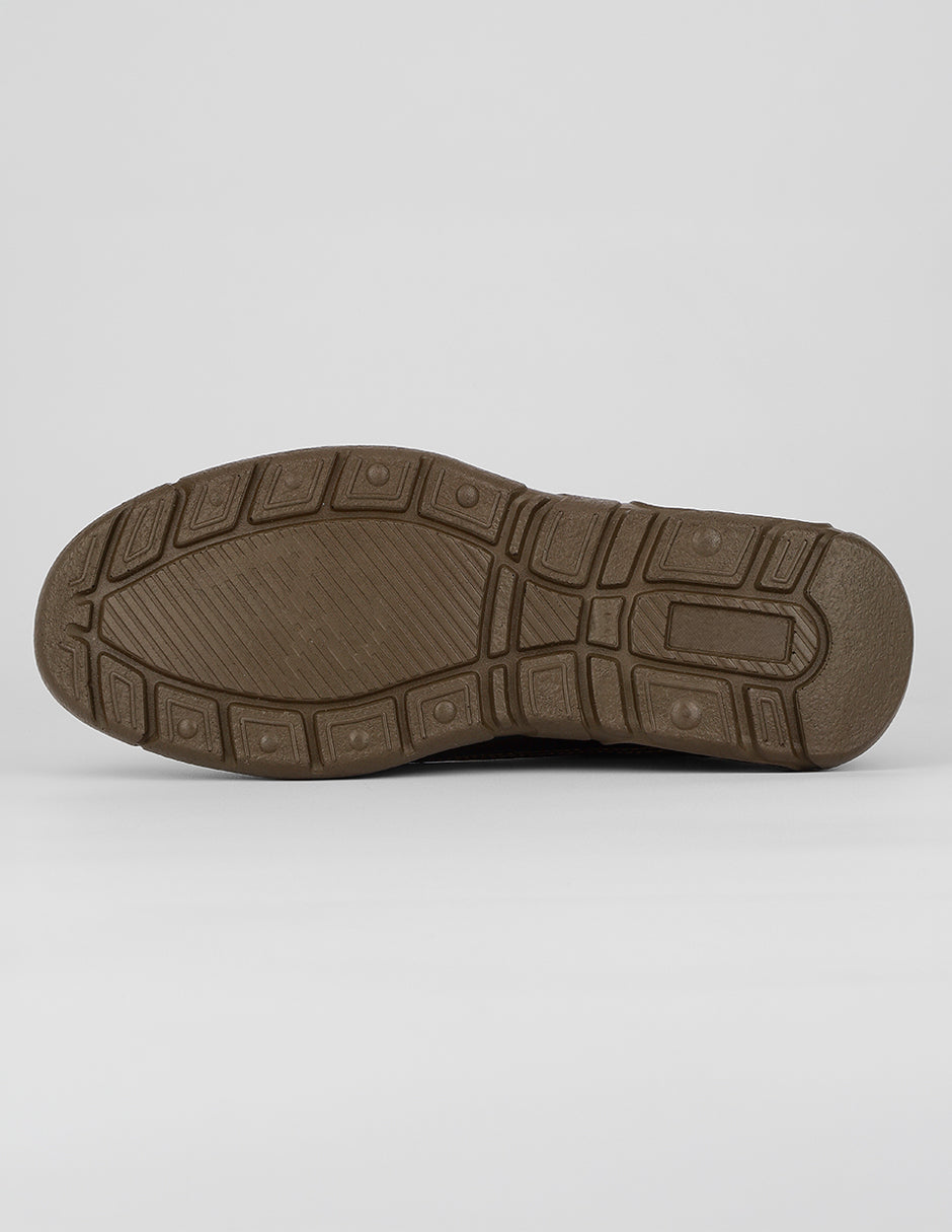Zapato de confort Hand made en Piel – Café