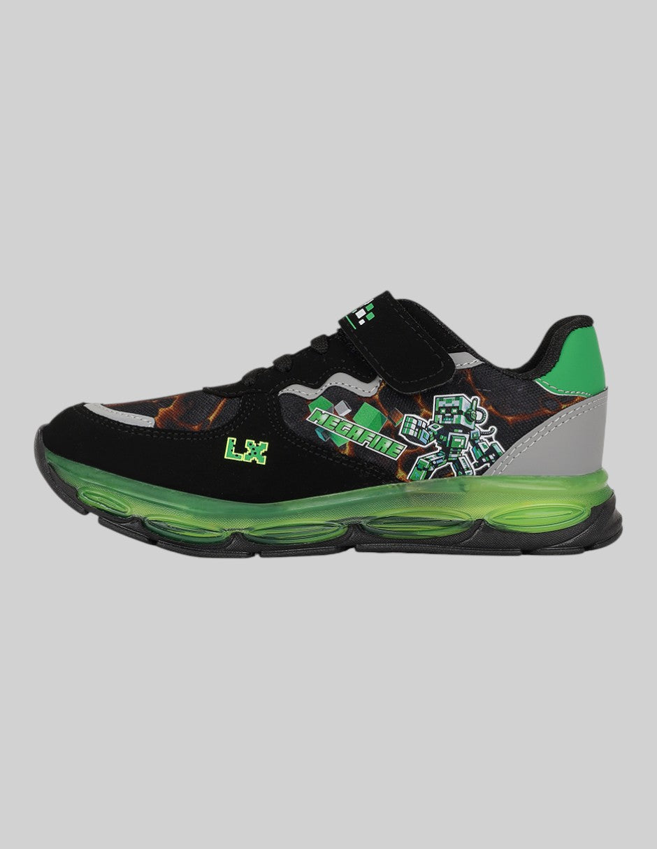 Tenis Exterior Sintético Color Negro Para Niño De RBCOLLECTION