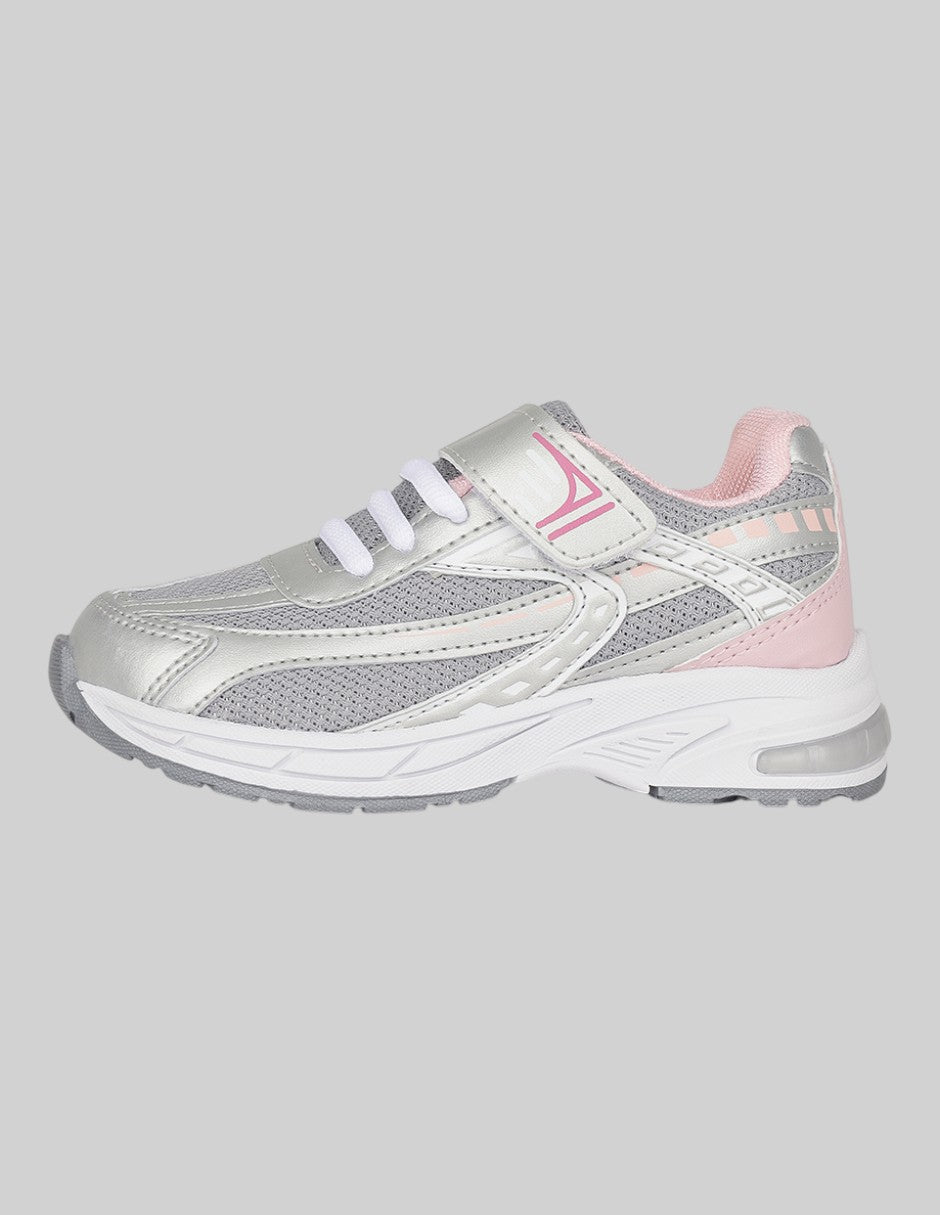 Tenis Exterior Textil Color Gris Para Niña De RBCOLLECTION