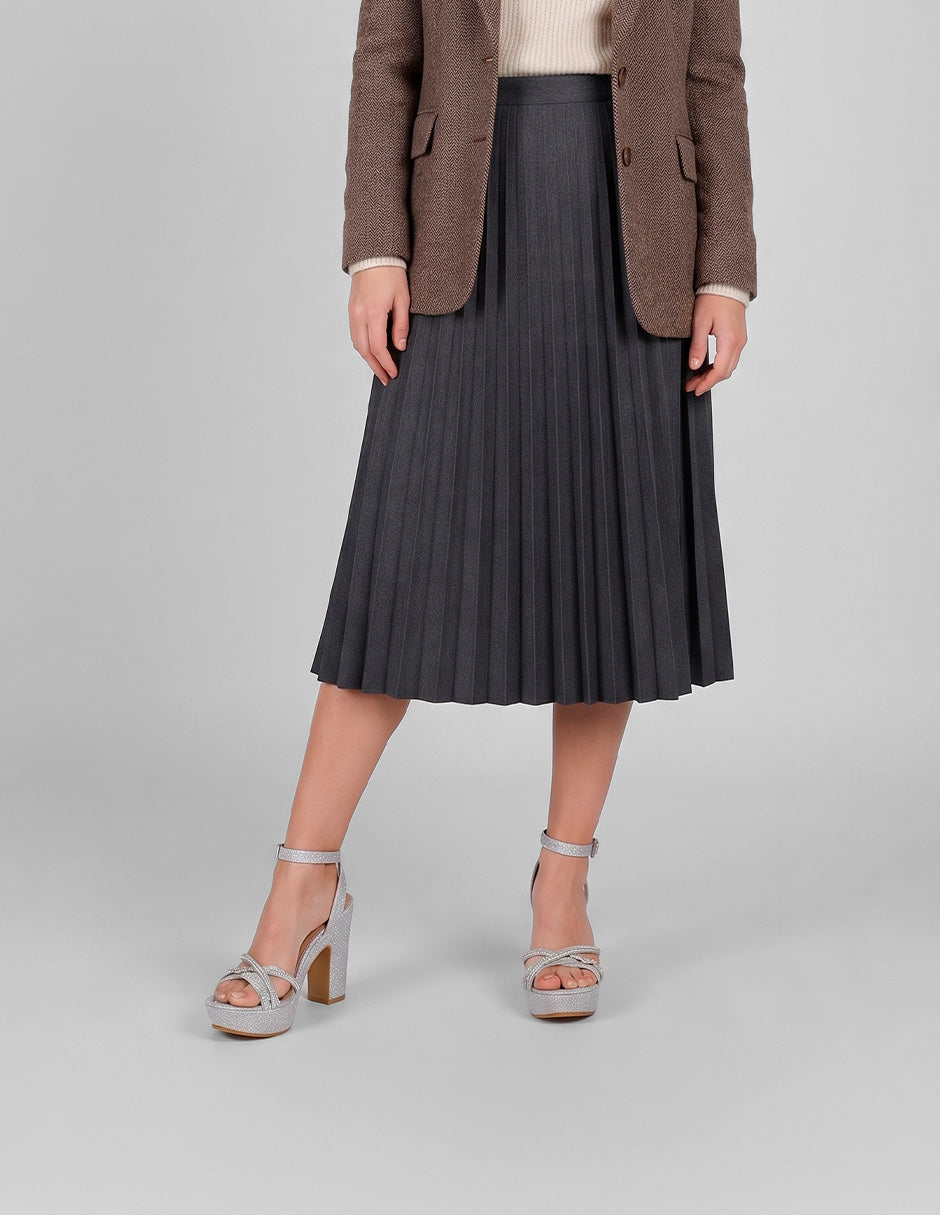 Sandalia con tacón Glowm en Sintético – Plata