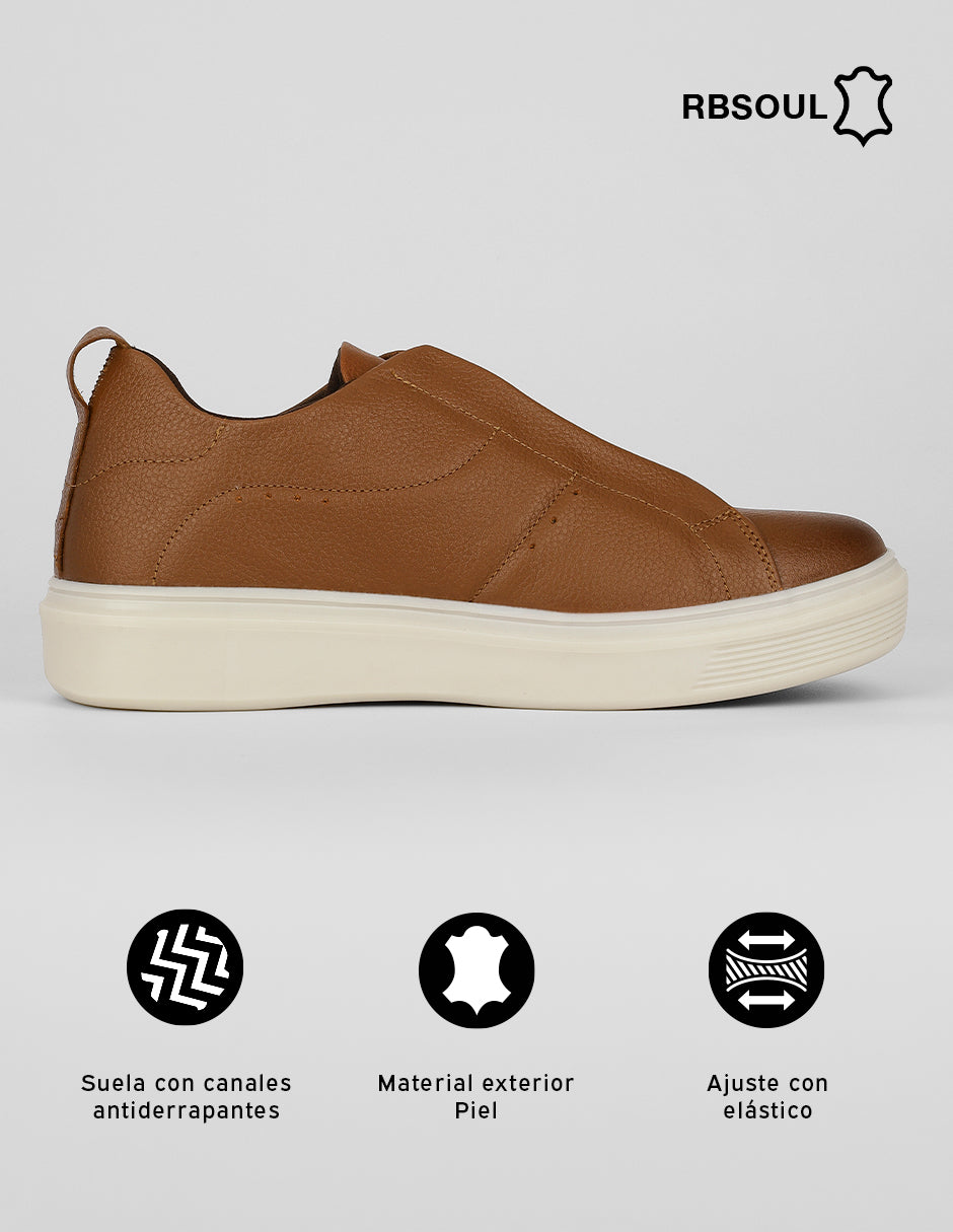 Zapato de confort Hand made en Piel – Café