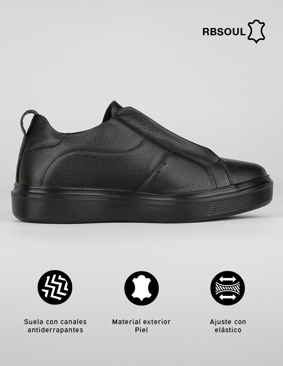Zapato de confort Hand made en Piel – Negro