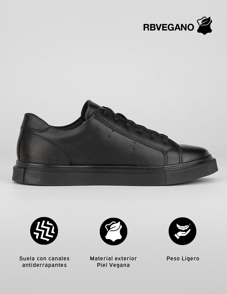 Zapato de confort Urban en Piel vegana – Negro