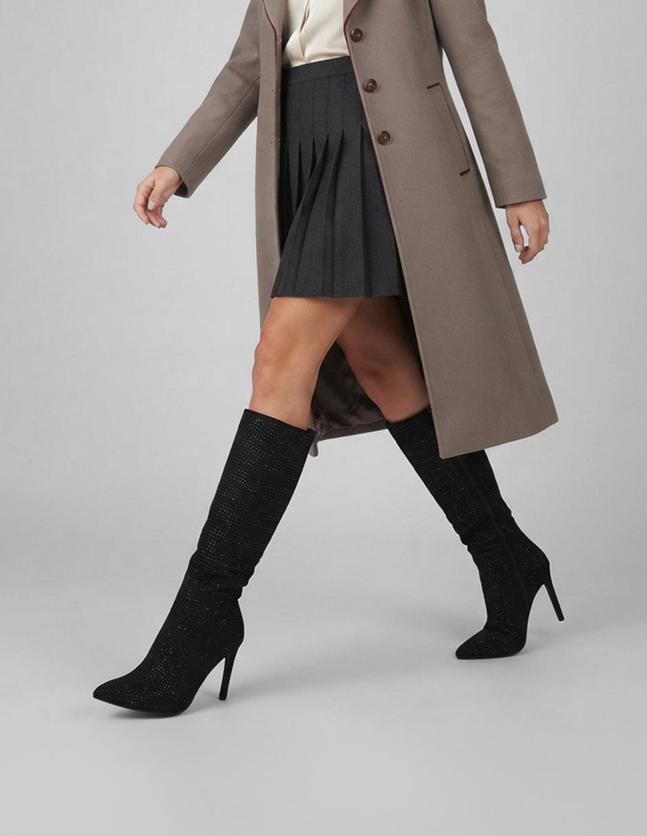 Botas altas ZHARA en Sintético – Negro