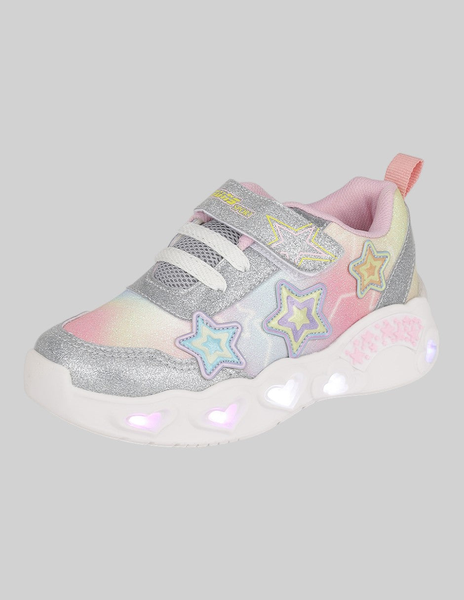 Tenis Kids en Textil – Plateados