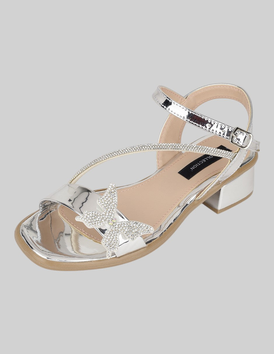Sandalias Kids en Sintético – Plateados