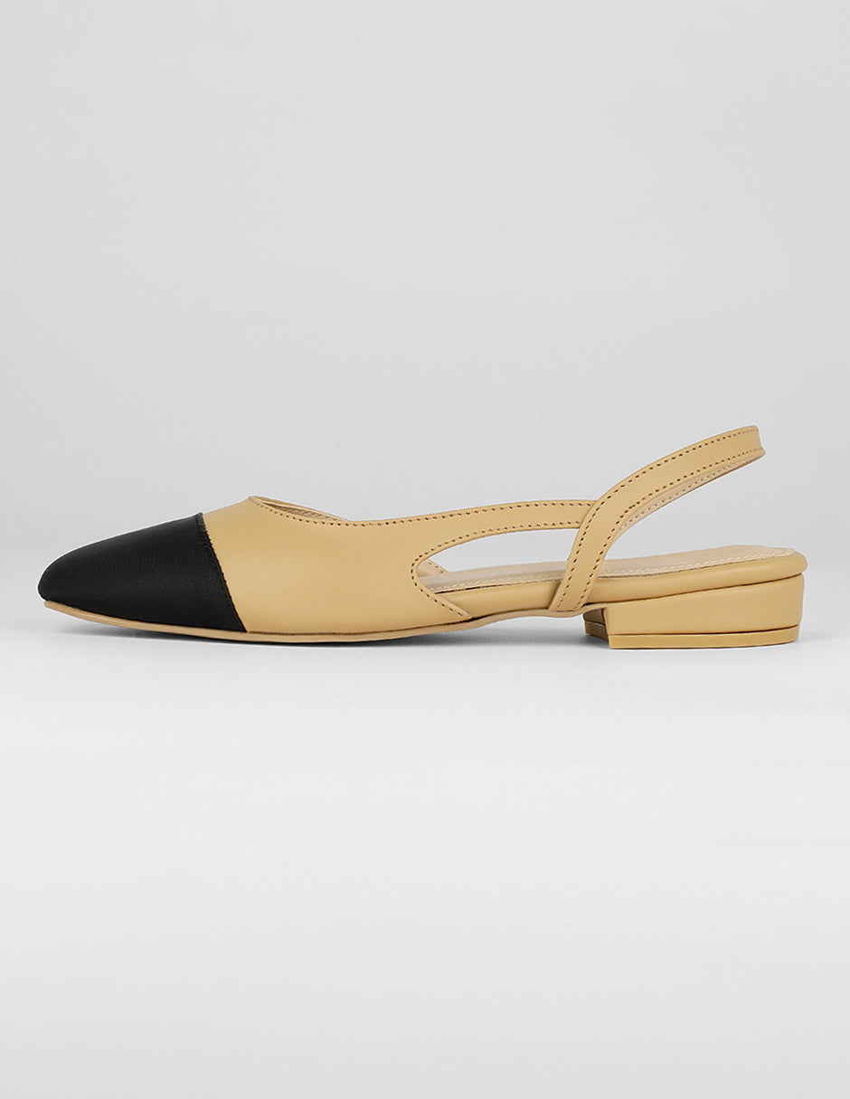 Flats clásicas Exterior Piel vegana Color Beige Para Mujer De RBCOLLECTION