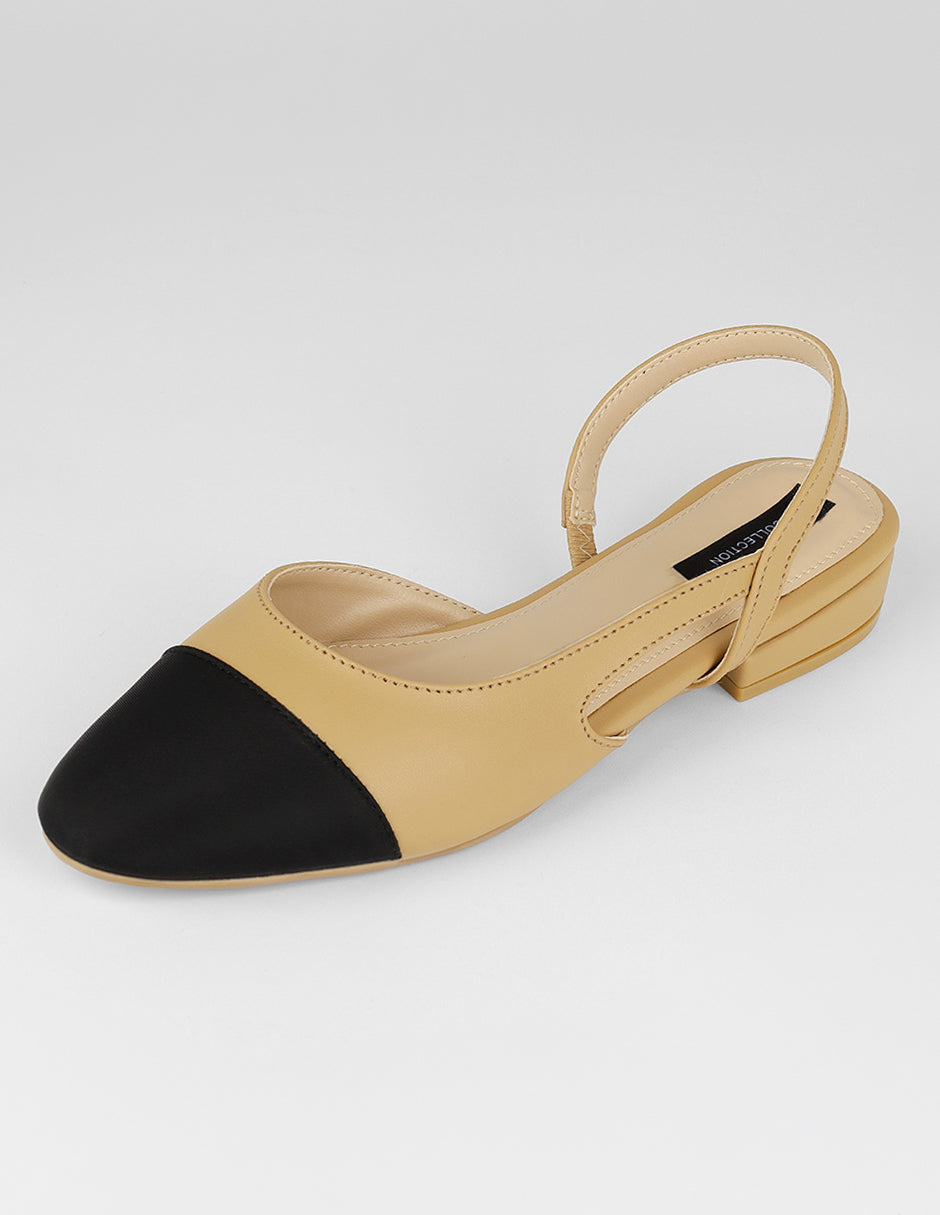 Flats clásicas Darling en Piel vegana – Beige