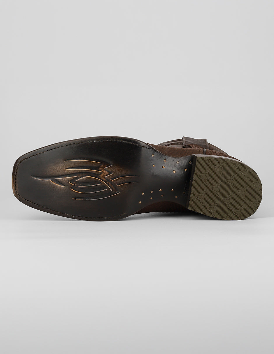 Botas western West en Piel – Café