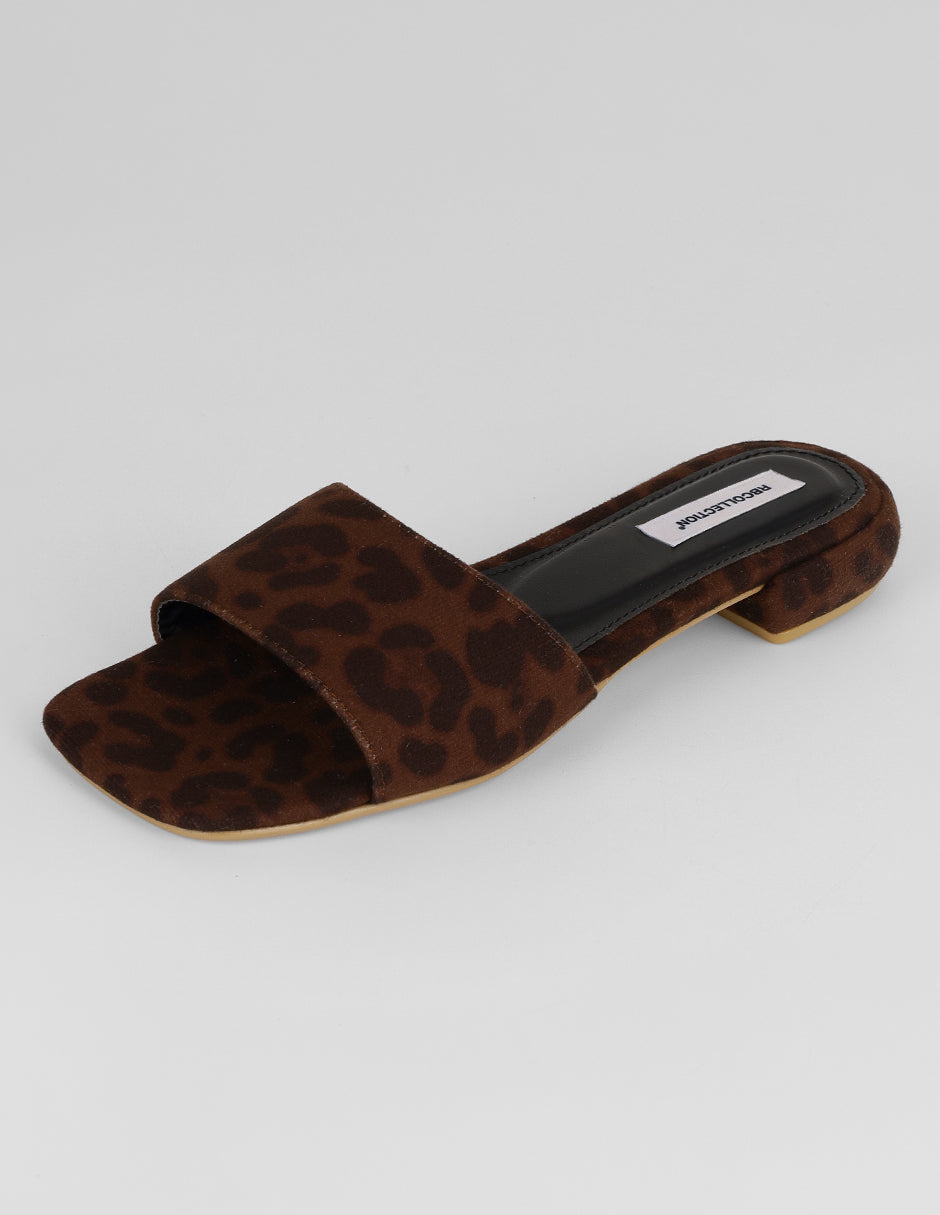Sandalias de piso Soft en Textil – Animal print