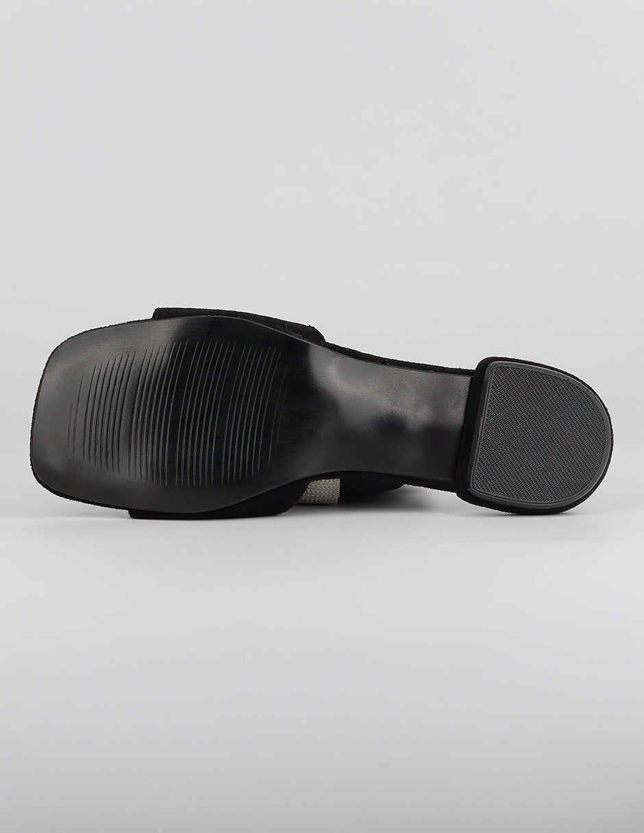Sandalias de piso Soft en Gamuza – Negro