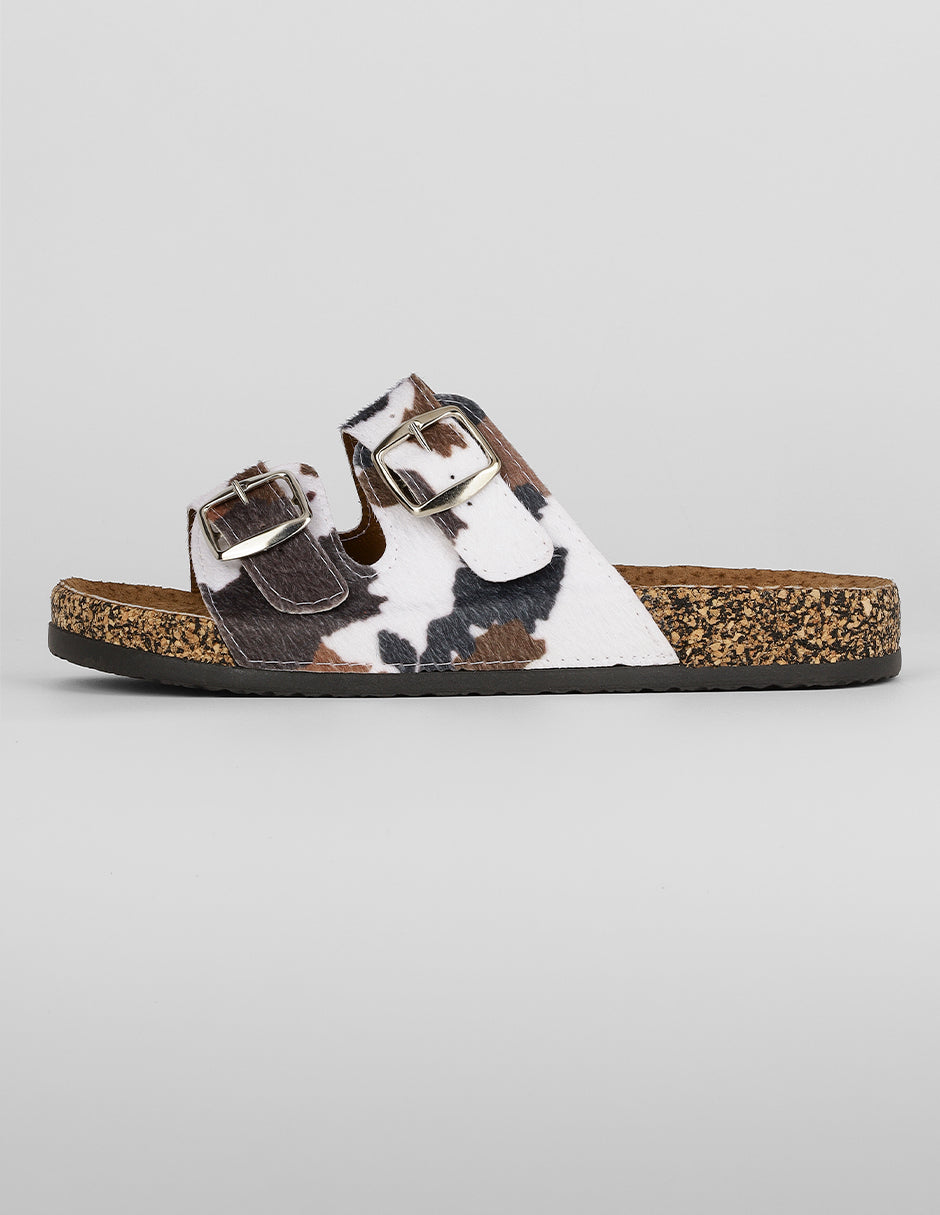 Sandalias de piso Exterior Sintético Color Animal print Para Mujer De RBCOLLECTION