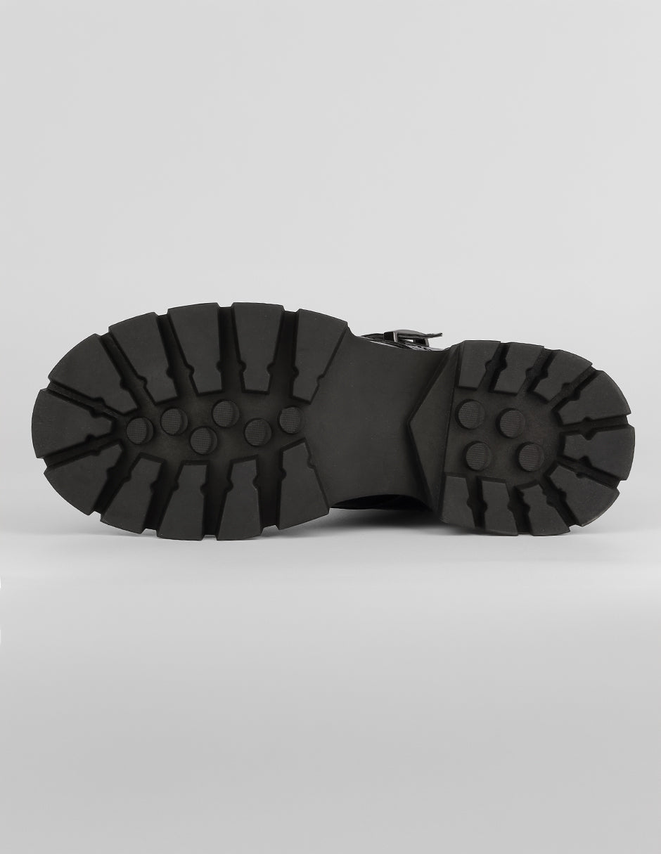 Botas casuales Bike en Piel vegana – Negro