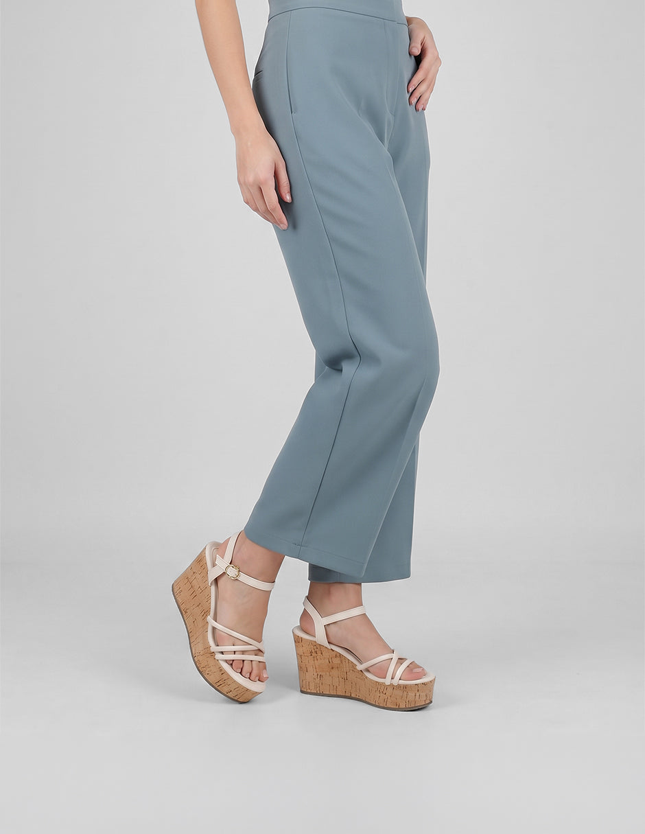 Sandalias con plataforma Brit en Piel vegana – Beige
