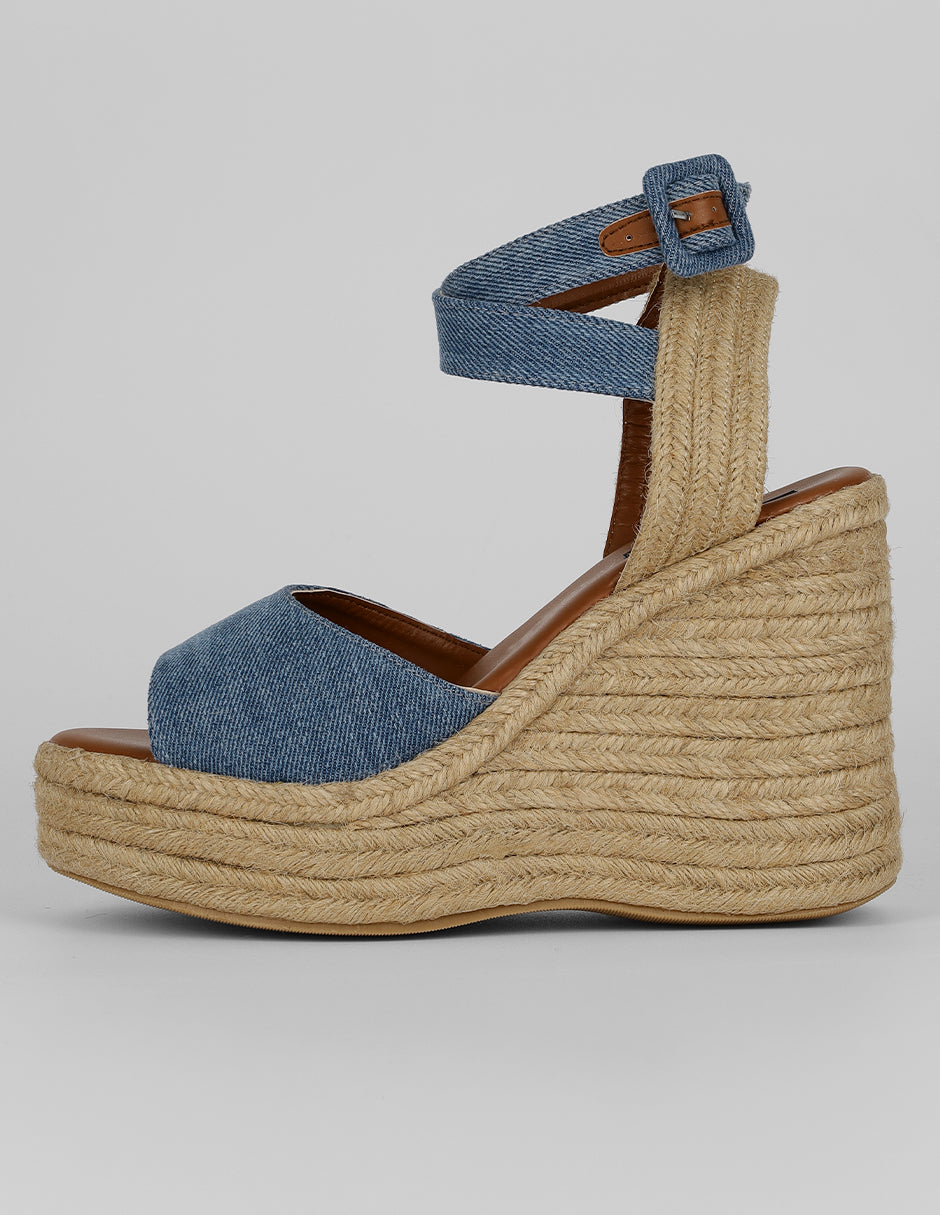 Alpargatas Exterior Textil Color Azul Para Mujer De RBCOLLECTION