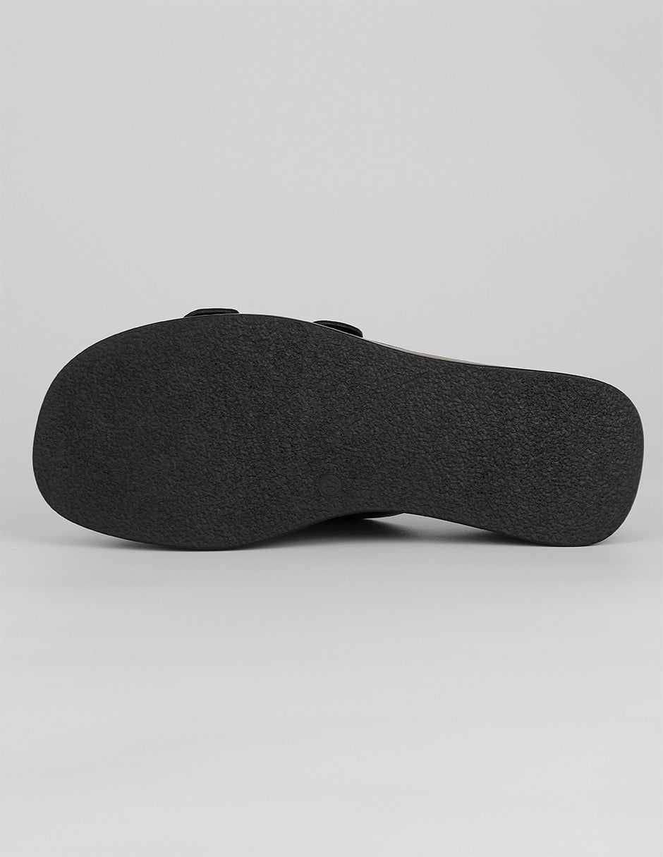 Sandalias con plataforma Yuri en Piel vegana – Negro