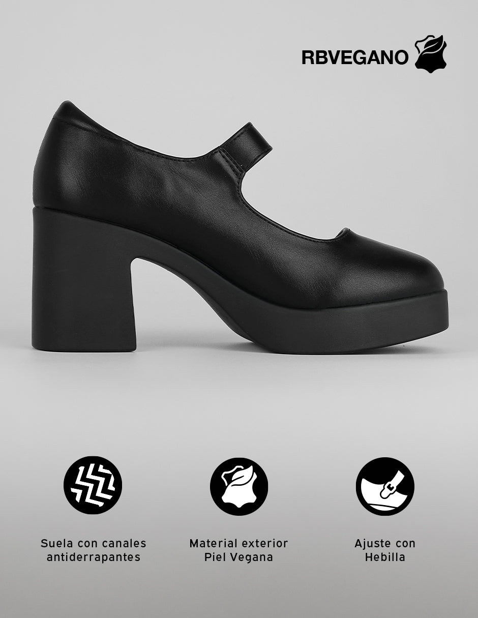 Zapatillas Classy en Piel vegana – Negro