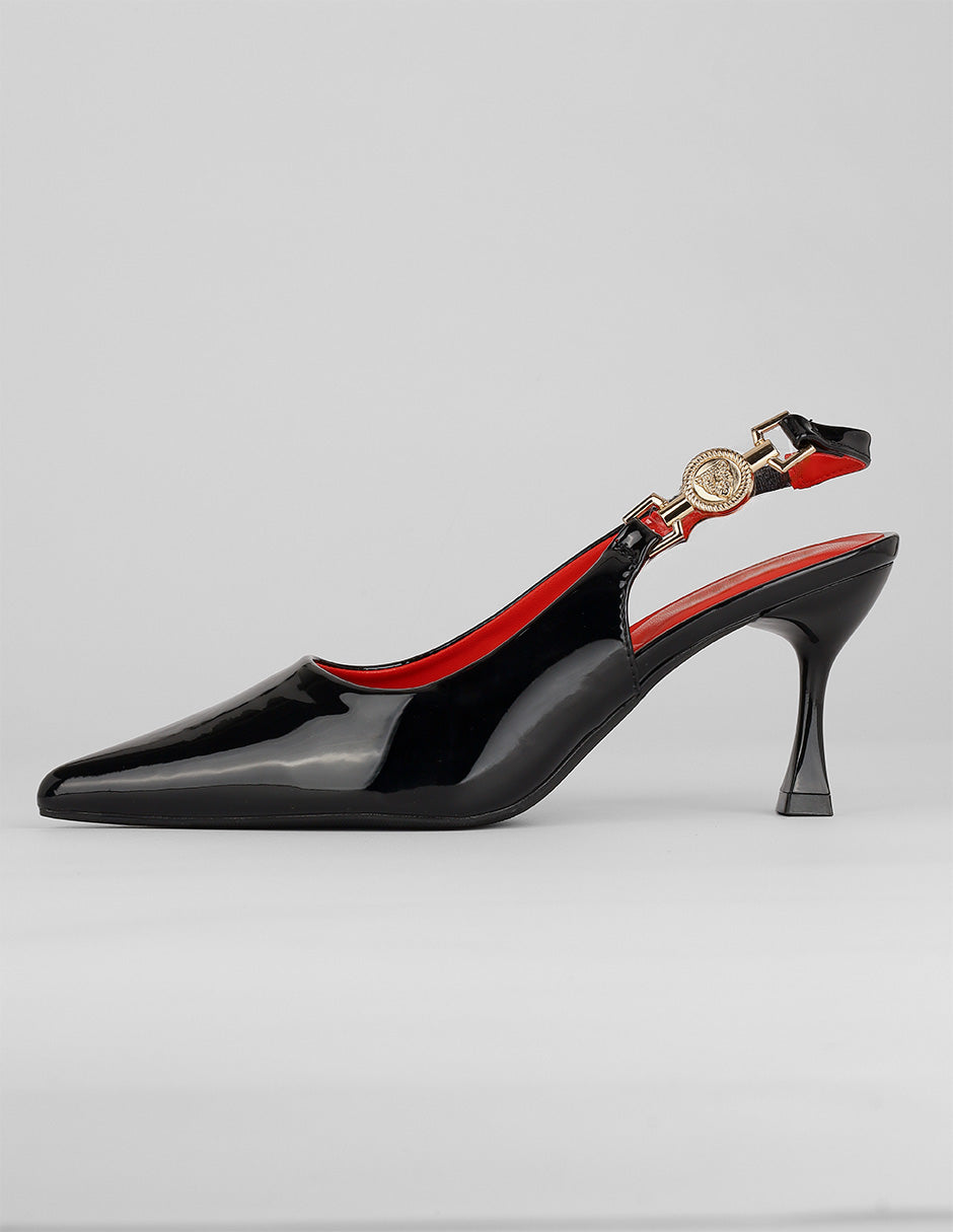Zapatillas Exterior Charol Color Negro Para Mujer De RBCOLLECTION