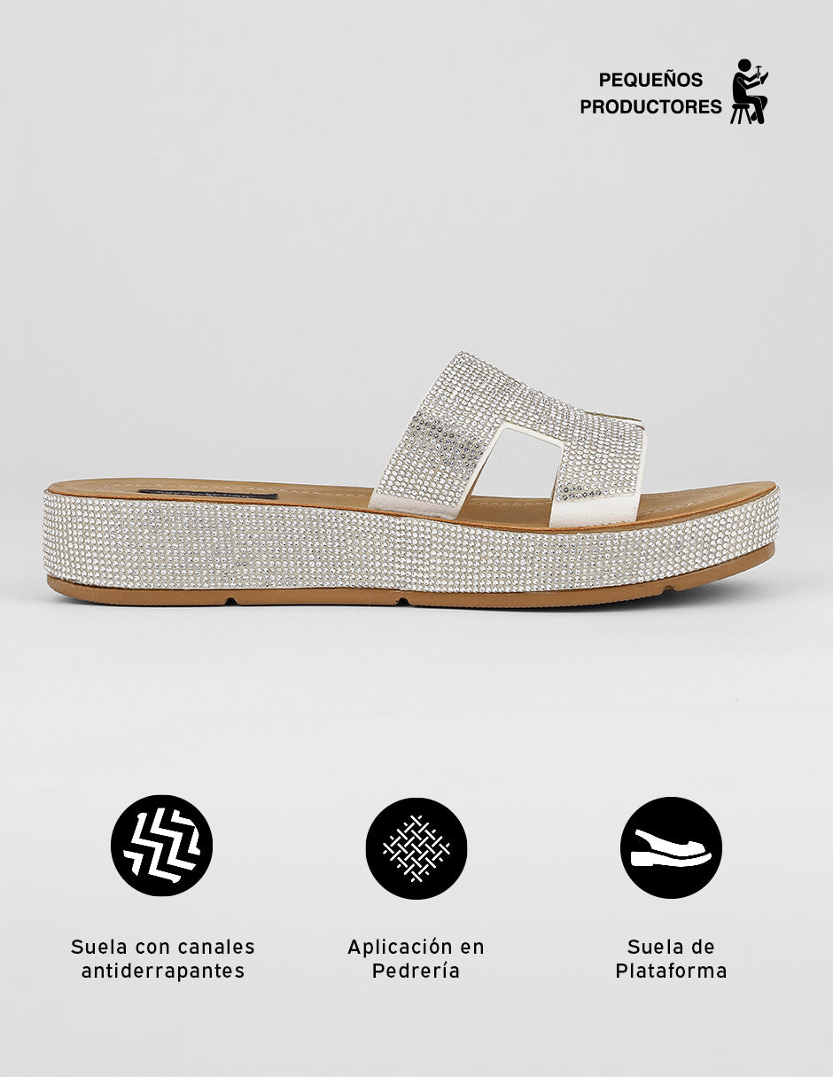Sandalias con plataforma Hera en Sintético – Blanco