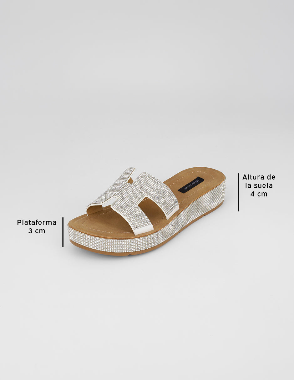 Sandalias con plataforma Hera en Sintético – Blanco