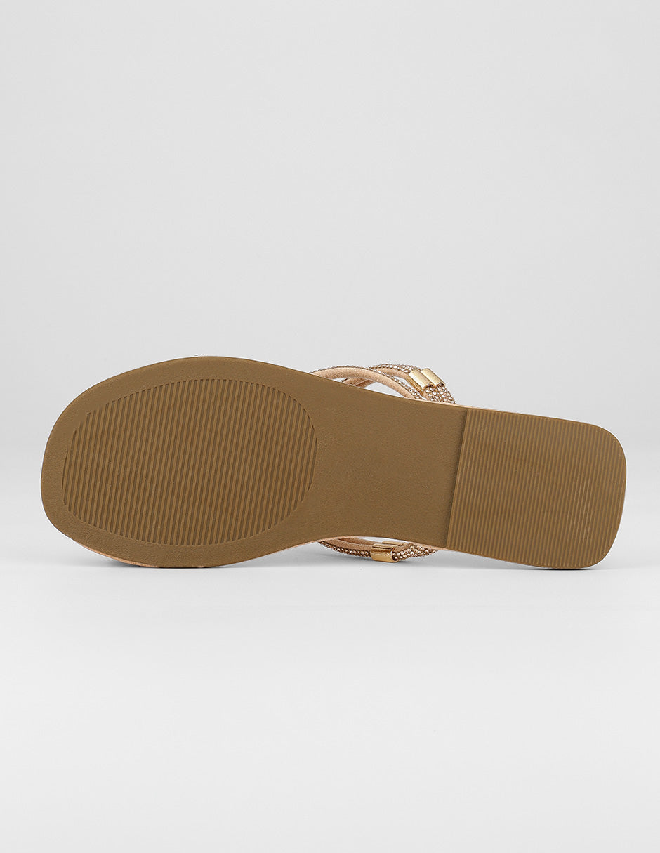 Sandalias de piso Glowm en Sintético – Dorado