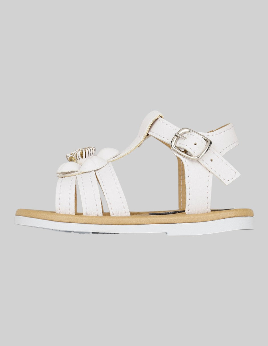 Sandalias Exterior Piel vegana Color Blanco Para Niña De RBCOLLECTION