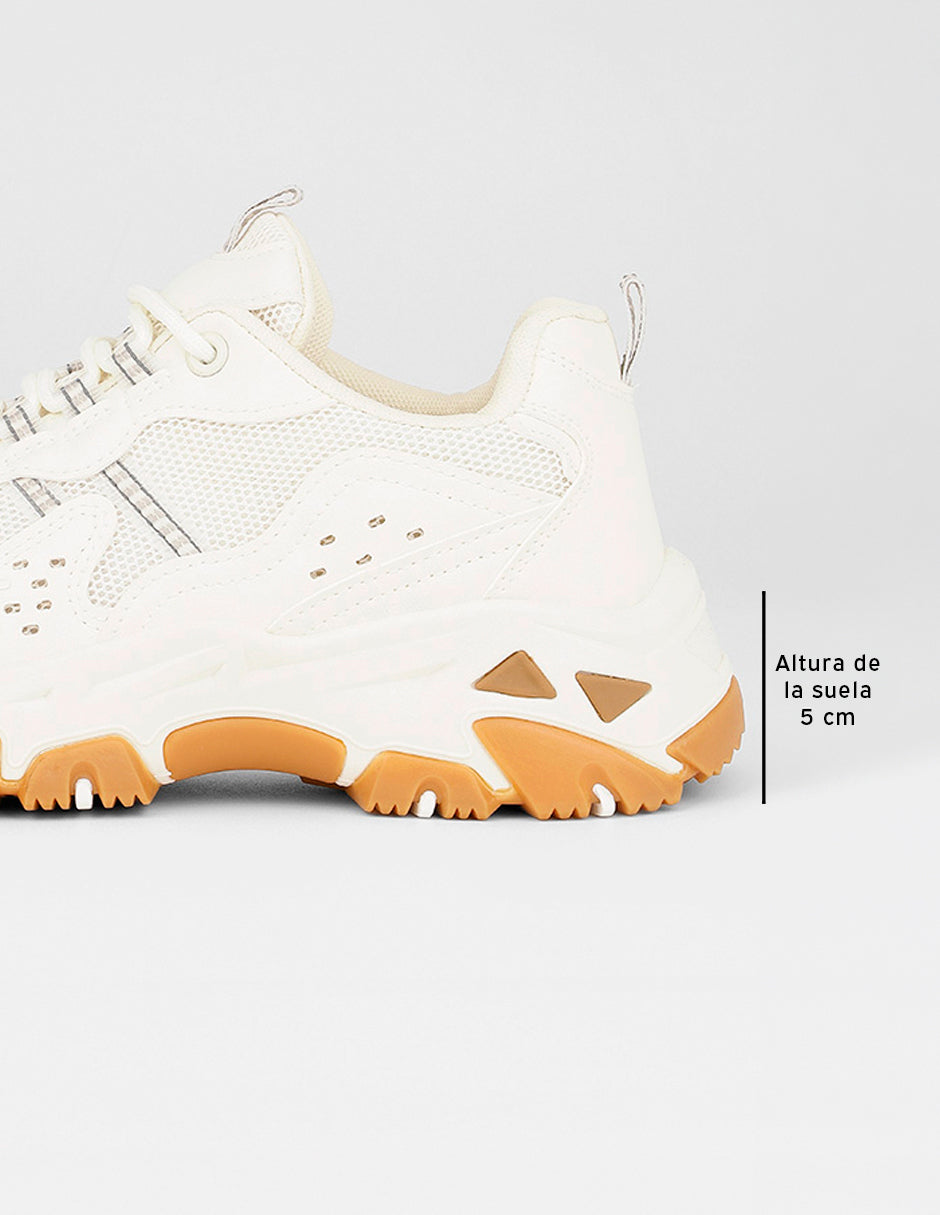 Tenis tipo deportivo  Highline en Textil – Beige
