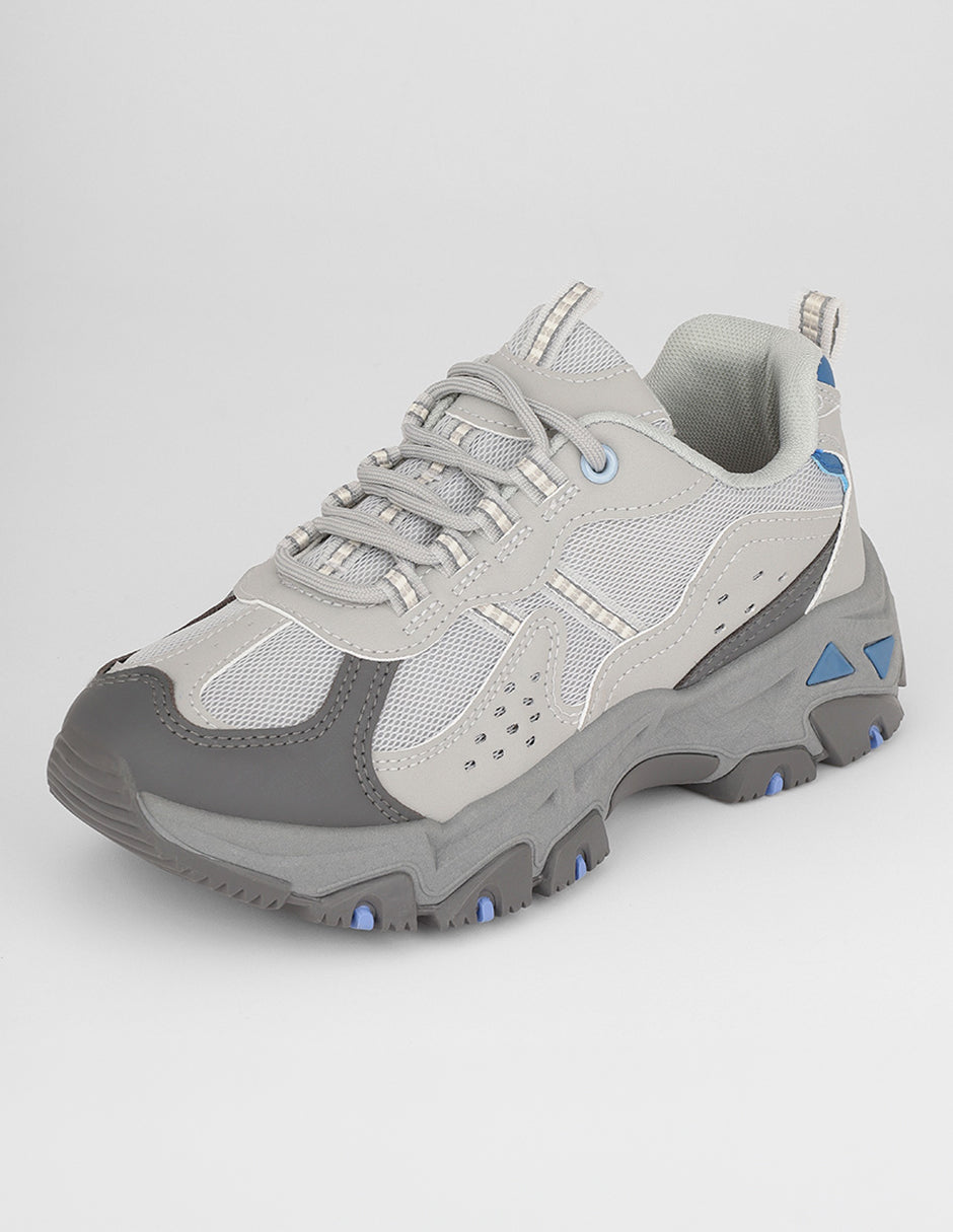 Tenis tipo deportivo  Highline en Textil – Gris