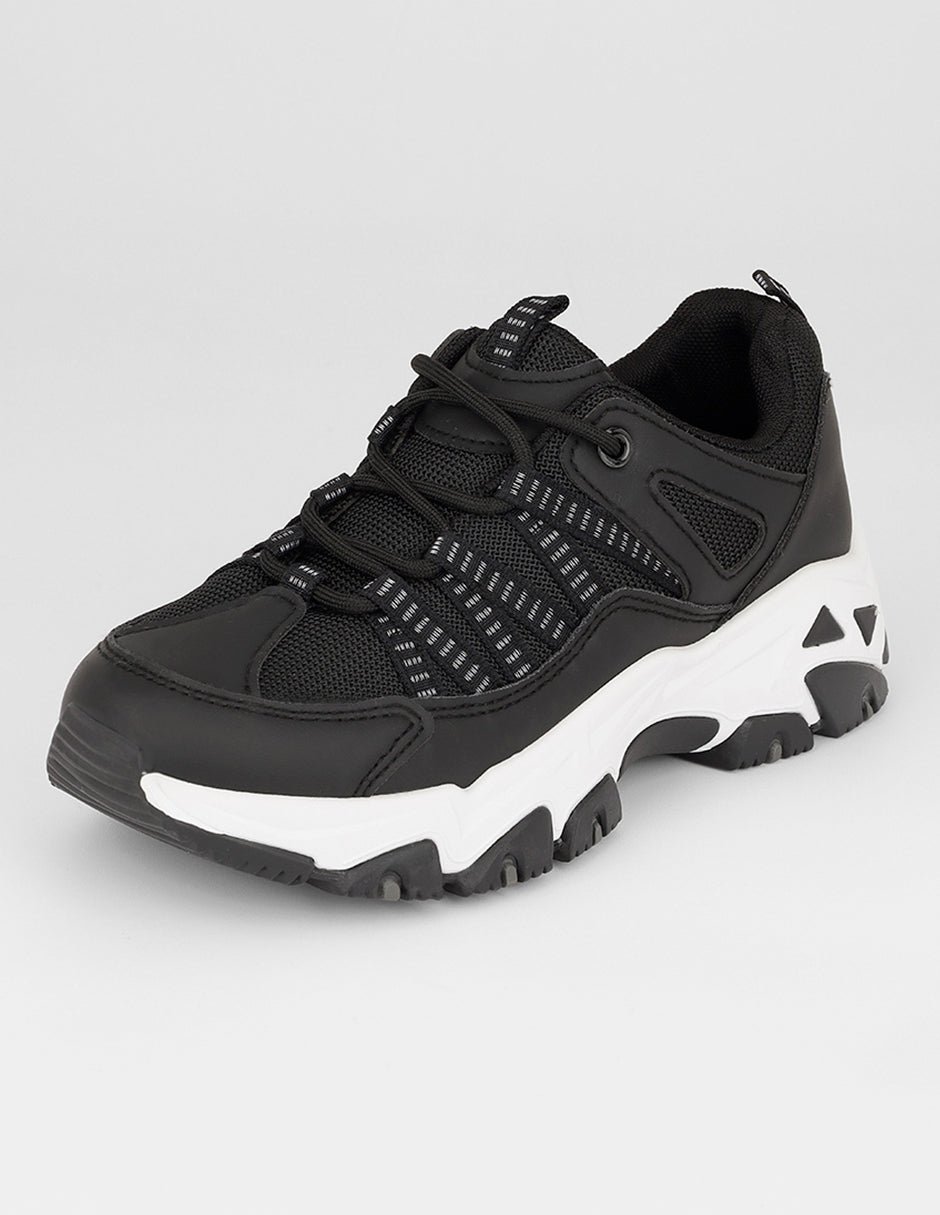 Tenis tipo deportivo  Highline en Textil – Negro