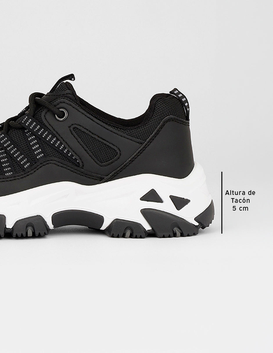 Tenis tipo deportivo  Highline en Textil – Negro