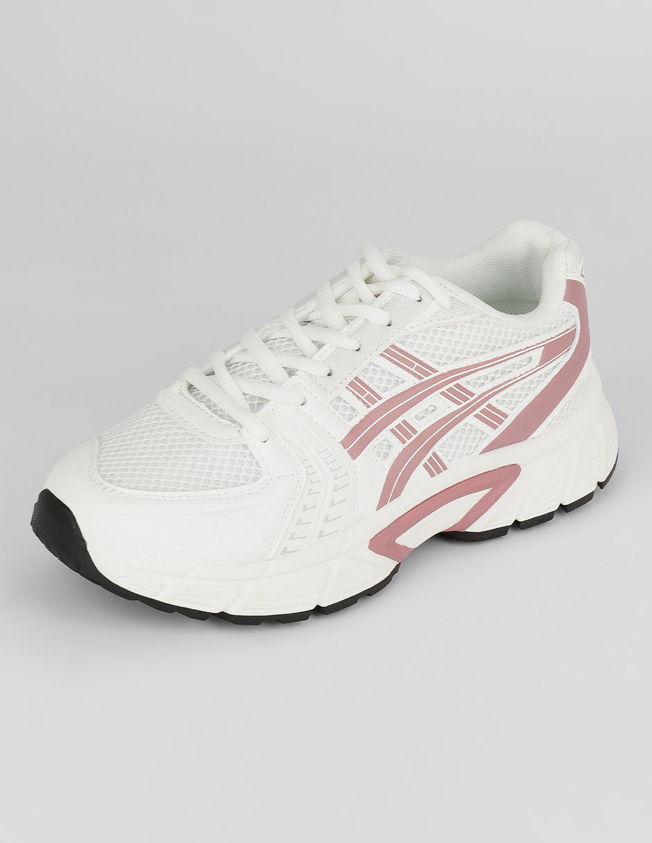 Tenis tipo deportivo  highline en Textil – Blanco