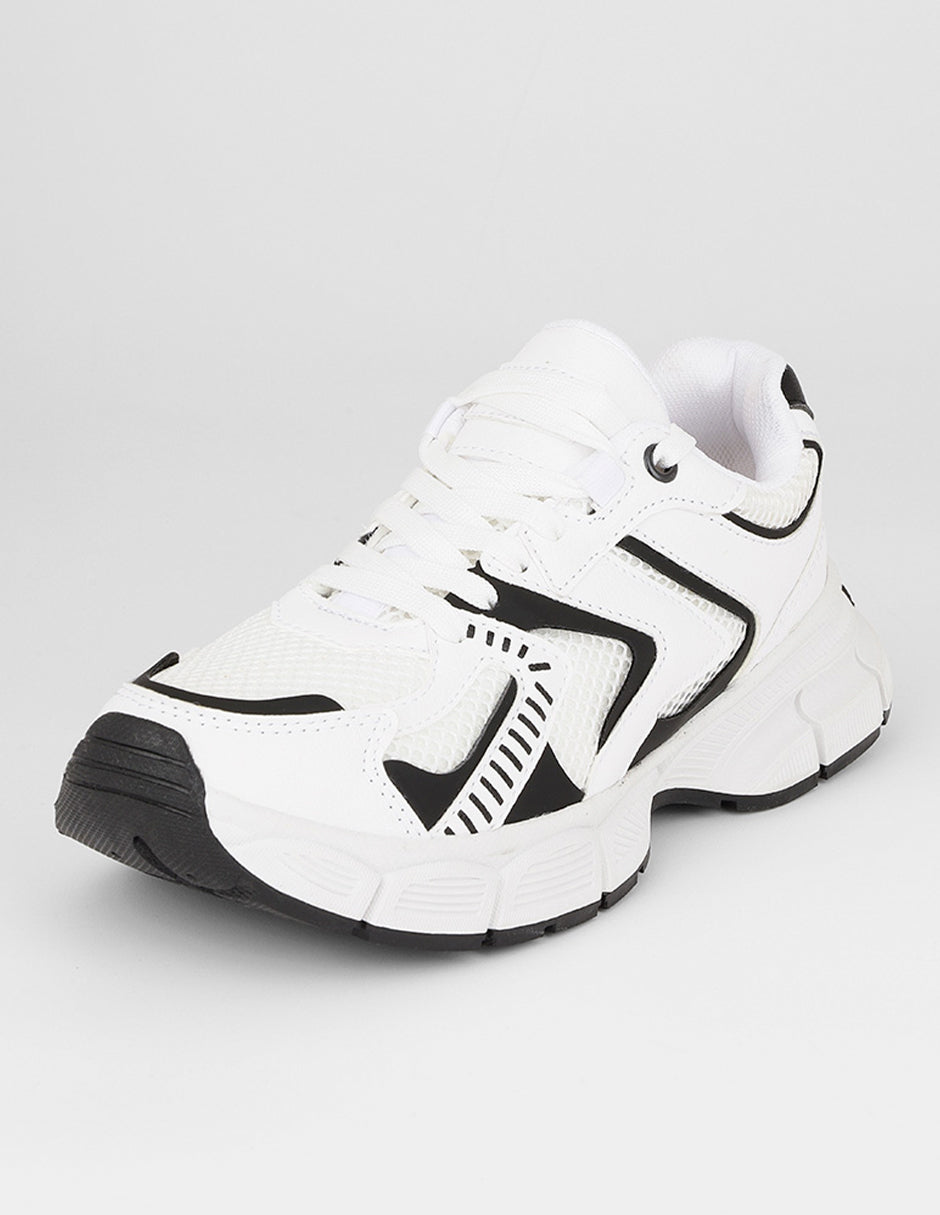 Tenis tipo deportivo  Highline en Textil – Blanco