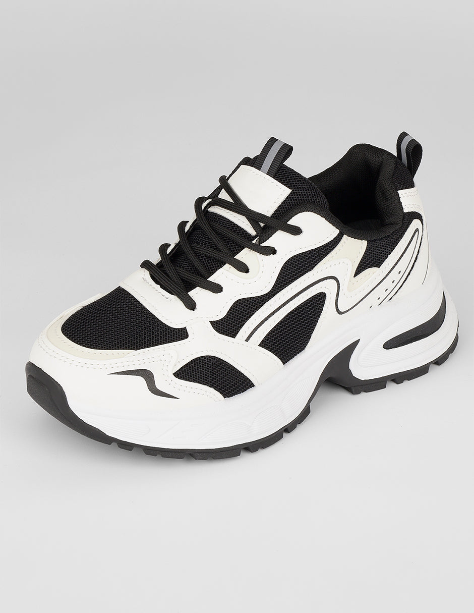 Tenis tipo deportivo HIGHLINE en Textil – Blanco